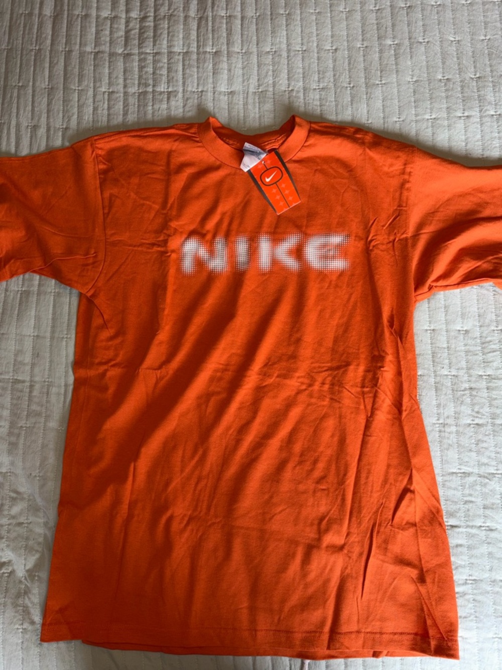 VINTAGE Nike Orange Logo Tee